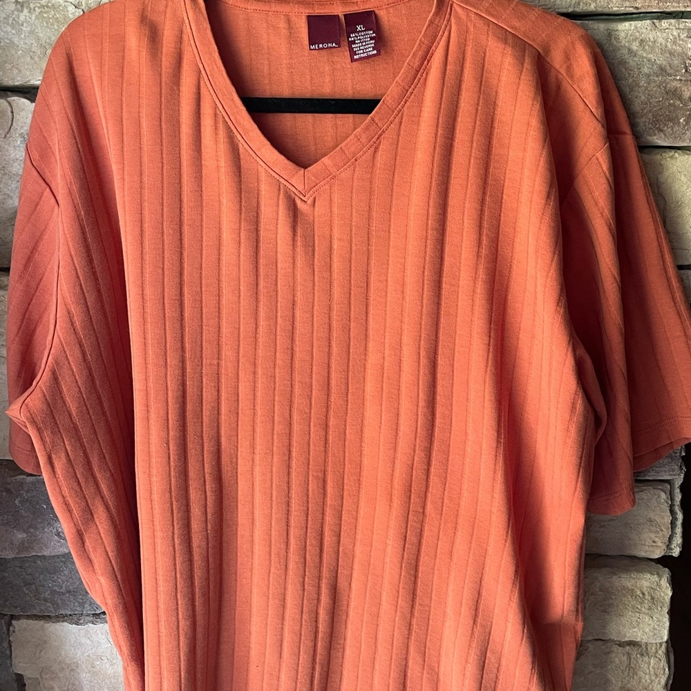 Orange Striped Tee